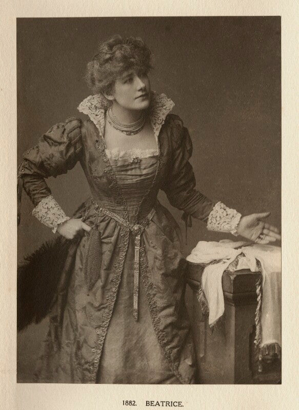 Ellen terry as beatrice in 'much ado about nothing' npg ax131307