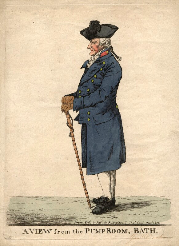 Robert donkin ('a view from the pump room, bath') npg d13464