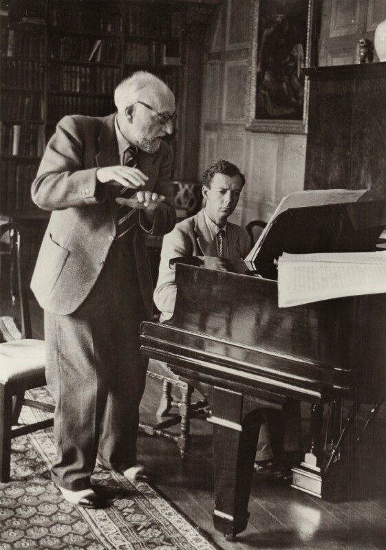 Ernest ansermet; benjamin britten npg x15206