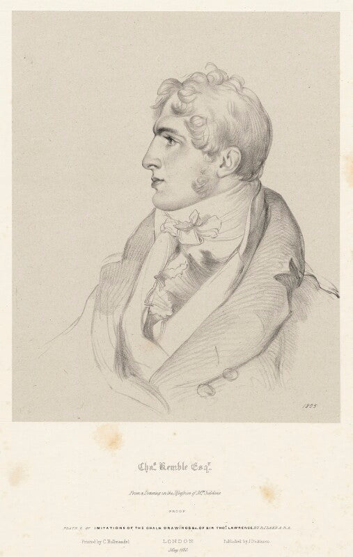 Charles kemble npg d22400