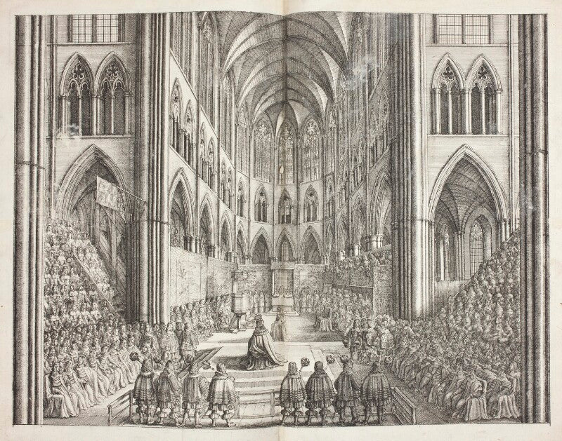 Coronation of charles ii: the choir of westminster abbey npg d42250