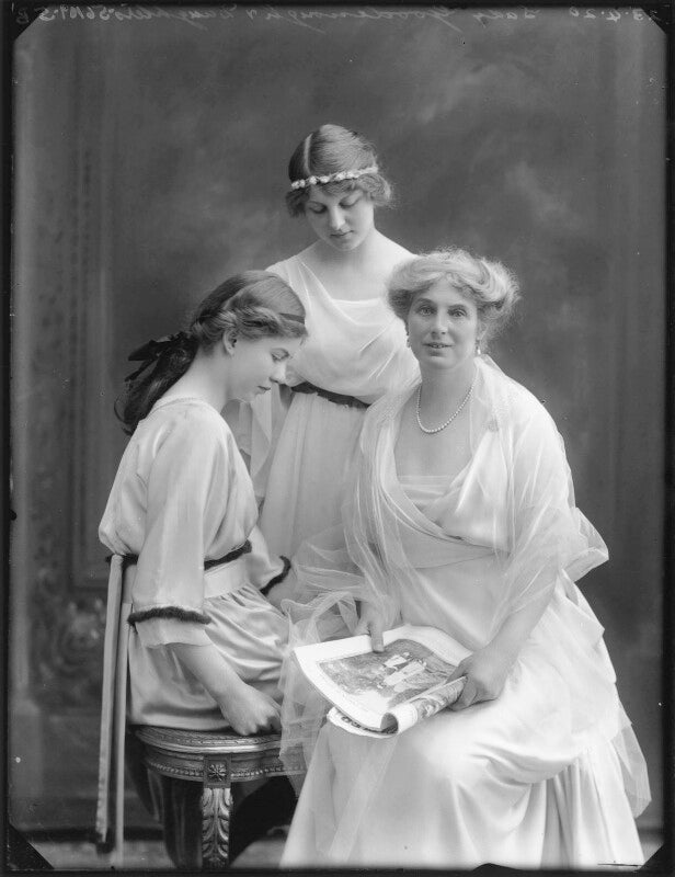 Cecilia phyllis maisie goodenough; katherine margaret anne lacy (née goodenough); henrietta margaret (née stanley), lady goodenough npg x120510