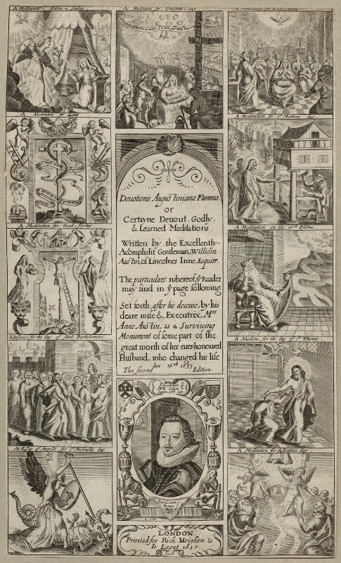 William austin in the title page to his 'meditations' npg d27844