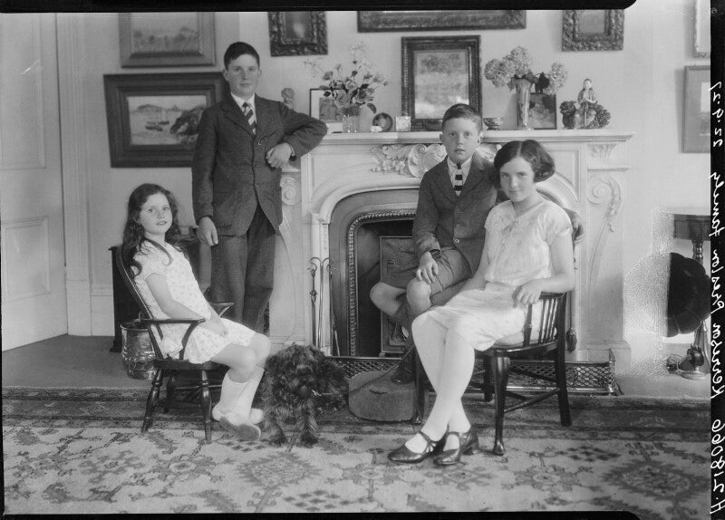 Phoebe veronica romer (née preston); david christopher preston; hugh graham preston; mary ursula preston npg x42031