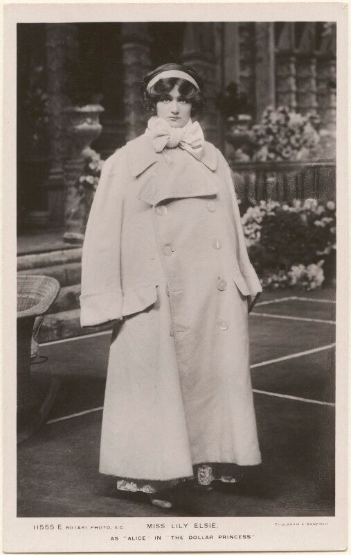 Lily elsie as 'alice' in 'the dollar princess' npg x201070