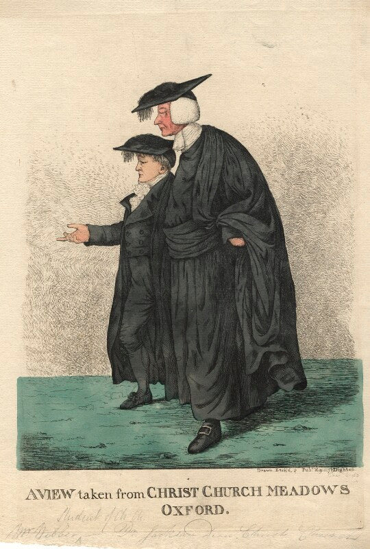 'a view taken from christ church meadows, oxford' (james webber; cyril jackson) npg d13424