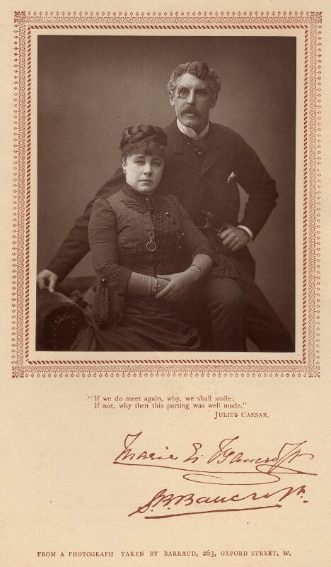 Marie effie (née wilton), lady bancroft; sir squire bancroft (né butterfield) npg x6405