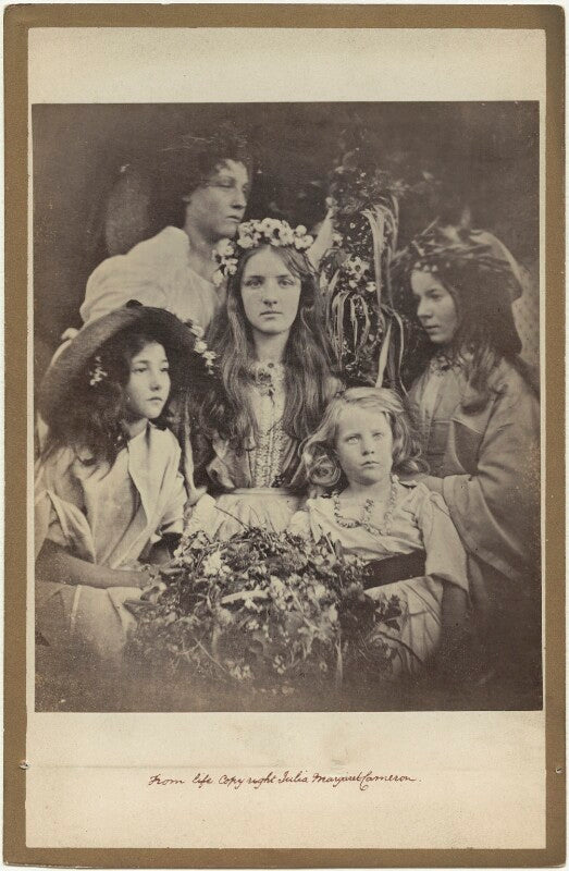 'may day' (kate ('kittie') keown; mary ann hillier; mary ryan; william frederick gould and an unknown girl) npg x18039