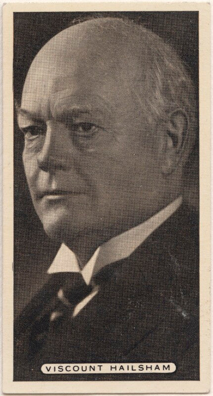 Douglas mcgarel hogg, 1st viscount hailsham npg d49102