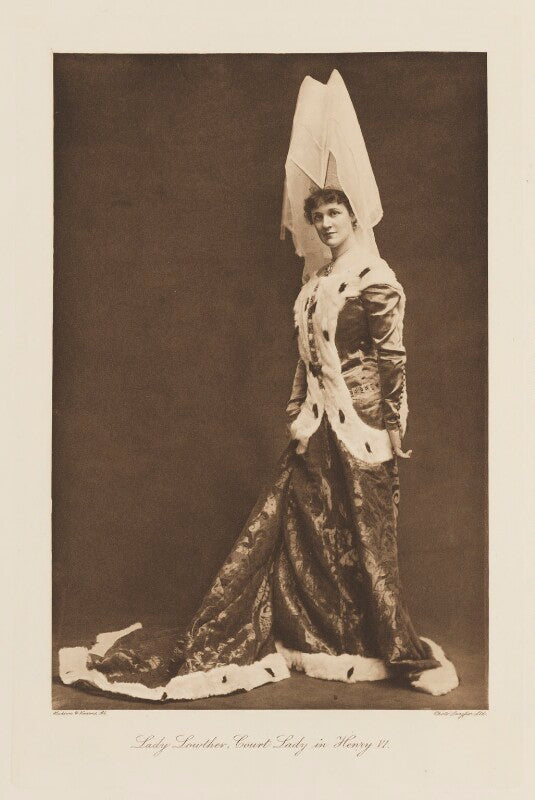 Alice (née blight), lady lowther as a court lady in 'henry vi' npg ax135779