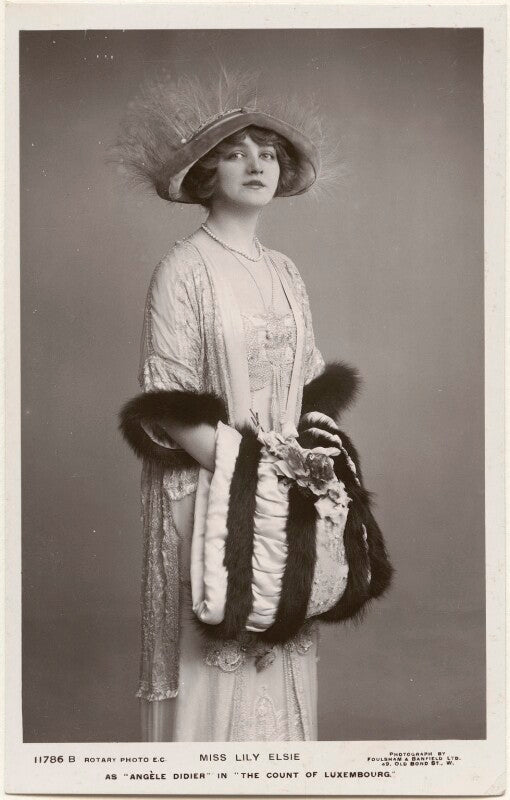 Lily elsie as 'angéle didier' in 'the count of luxembourg' npg x201080