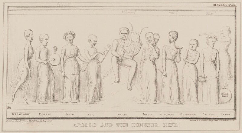 Apollo and the tuneful nine npg d41570