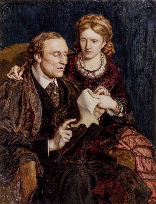 Henry fawcett; dame millicent fawcett npg 1603