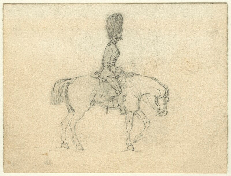 Guardsman on a horse npg d23163
