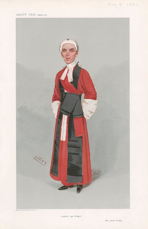 Charles john darling, 1st baron darling ('men of the day. no. 1065. "judicial light weight."') npg d45379