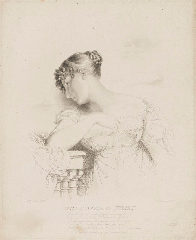 Elizabeth ('eliza') (née o'neil), lady wrixon becher when miss o'neill as juliet npg d35815