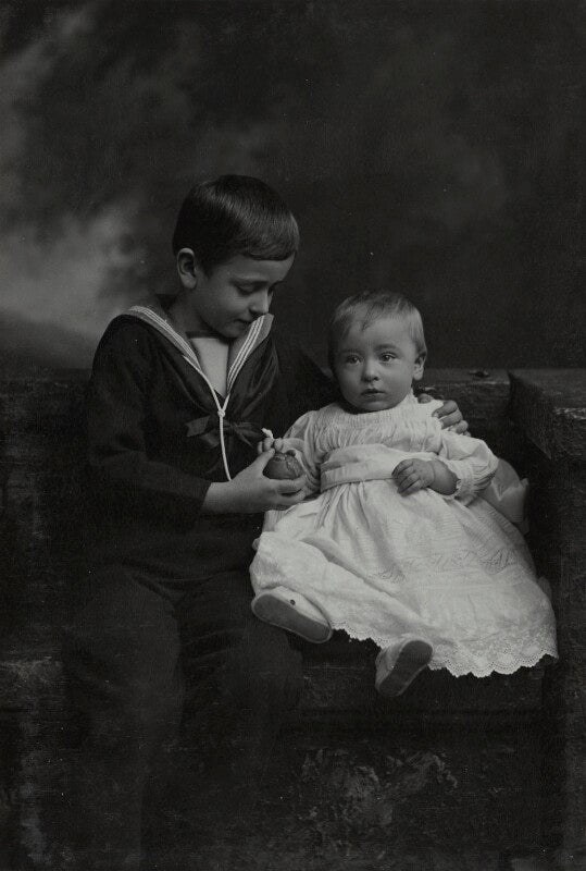 George mountbatten, 2nd marquess of milford haven; louis mountbatten, earl mountbatten of burma npg ax26448