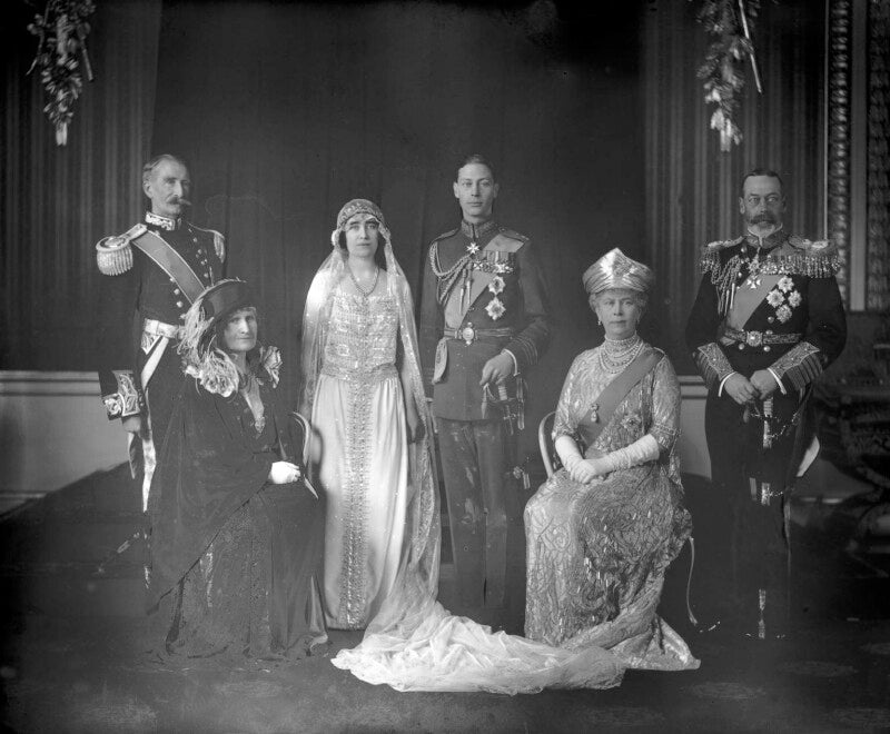 The wedding of king george vi and queen elizabeth, the queen mother npg x95763