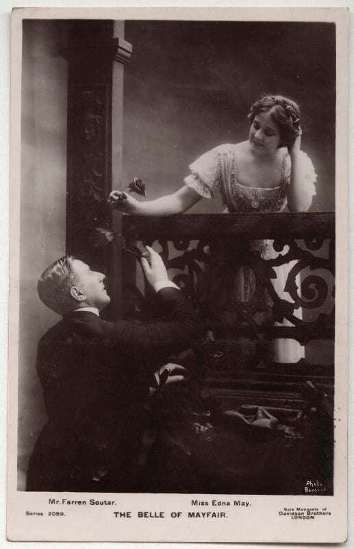 (joseph) farren soutar and edna may (edna pettie) in 'the belle of mayfair' npg x160481