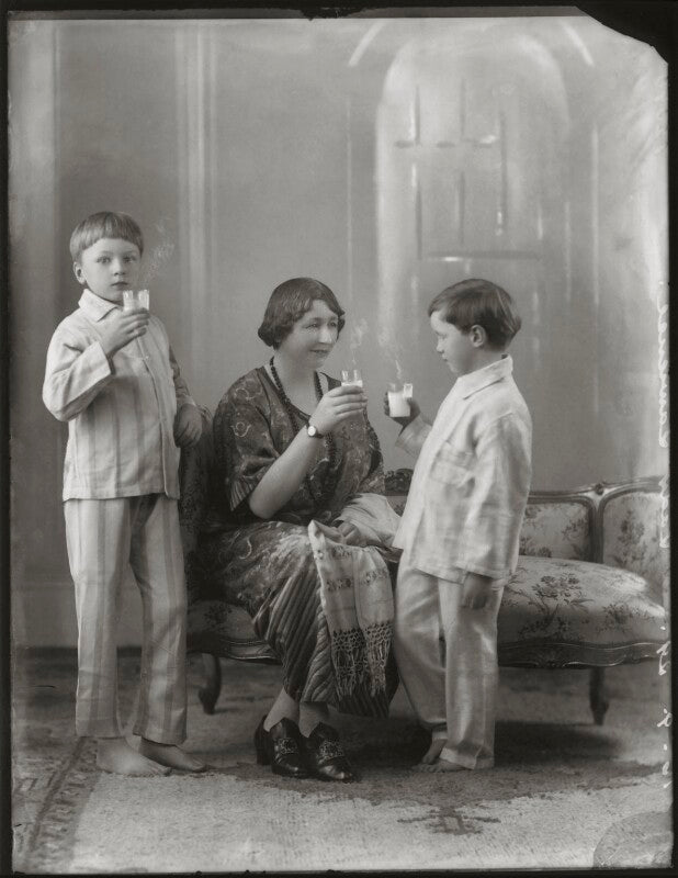 Brian colin laurence; lady sybil laurence (née stopford); desmond roger laurence npg x124752