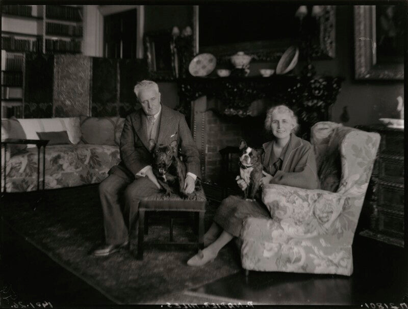 Philip napier miles; sybil marguerite miles (née de hochepied larpent) npg x48738