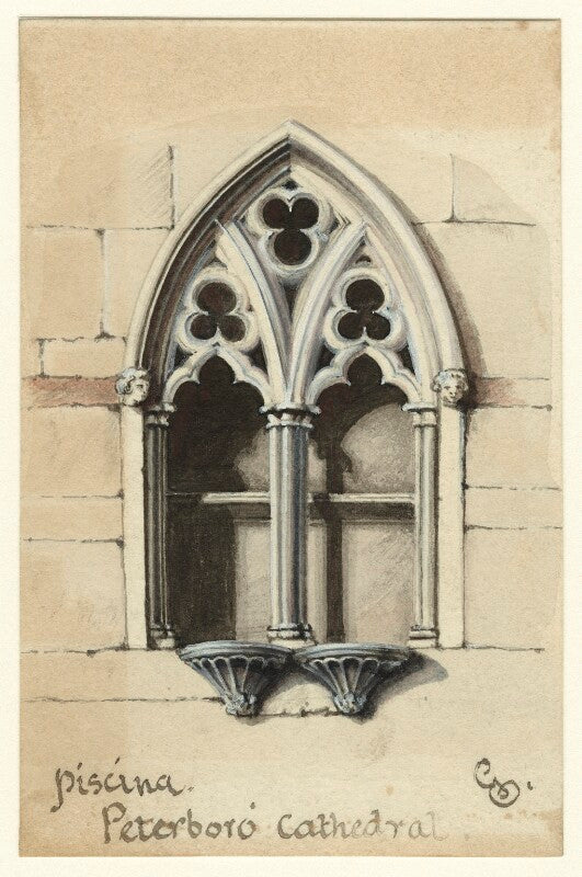 Piscina, peterboro cathedral npg d23208