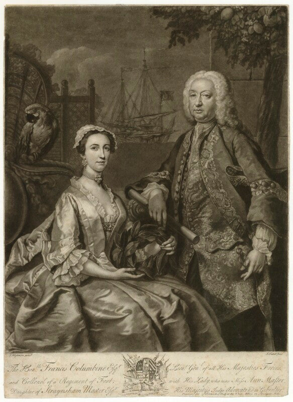 Ann columbine (née master); francis columbine npg d4936
