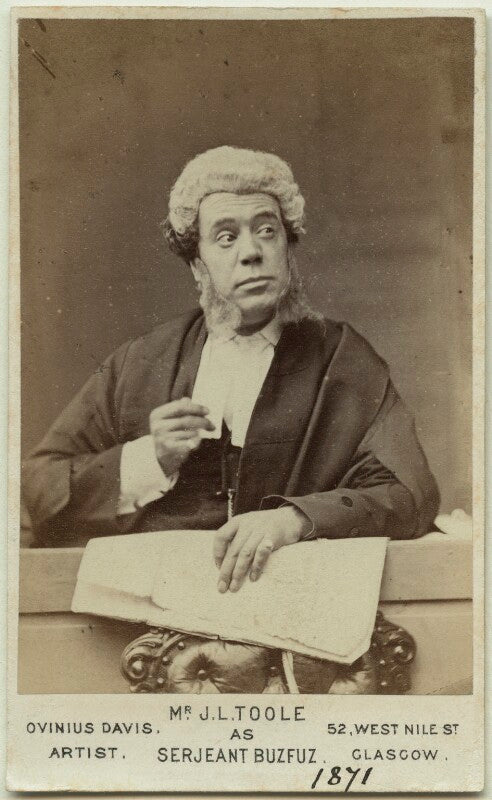 John lawrence toole as serjeant buzfuz in 'bardell v. pickwick' npg ax18165