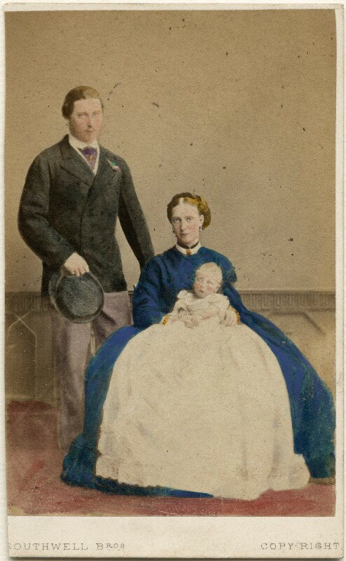 King edward vii; queen alexandra; prince albert victor, duke of clarence and avondale npg ax46739