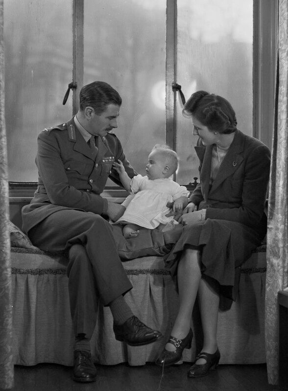 (una sheila) colleen nye (née knox) and sir archibald edward nye with their daughter, harriet mary sheila newton clare (née nye) npg x73190