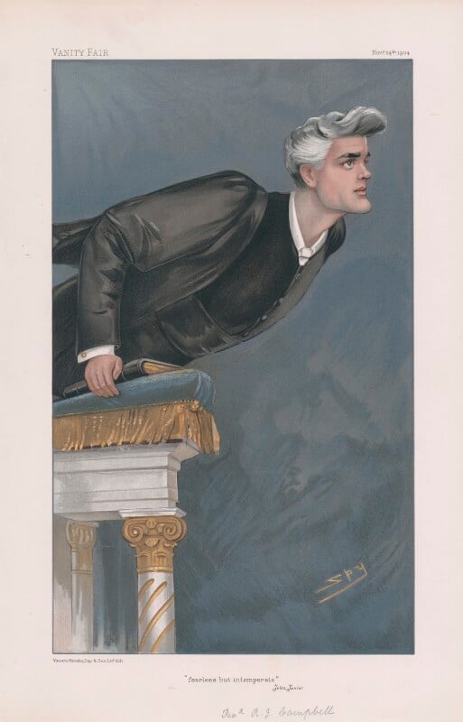 Reginald john campbell ('men of the day. no. 940. "'fearless but intemperate' jehu junior"') npg d45250