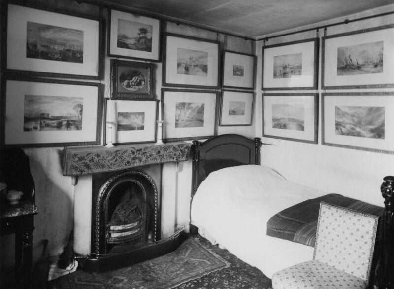 View of john ruskin's bedroom npg x12192
