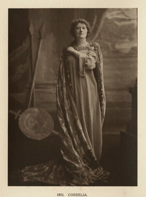 Ellen terry as cordelia in 'king lear' npg ax131317