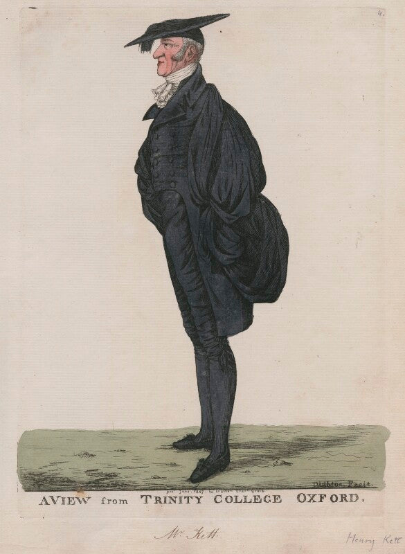 Henry kett ('a view from trinity college, oxford') npg d13279