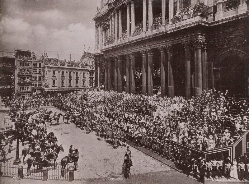 Queen victoria's diamond jubilee procession in front of st paul's cathedral npg p1700(28)