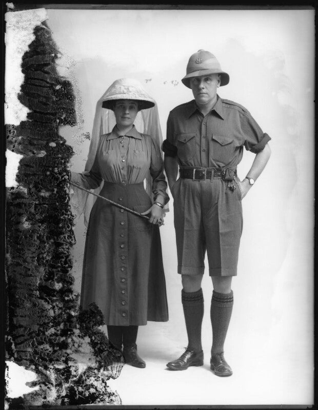 Elizabeth lydia rosabelle (née bonham), lady clifford (formerly mrs henry de la pasture); sir hugh charles clifford npg x33004