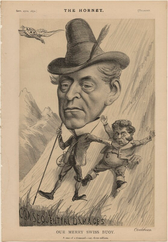 Sir alexander james edmund cockburn, 12th bt ('our merry swiss buoy. a man of a thousand nay, three millions.') npg d48307