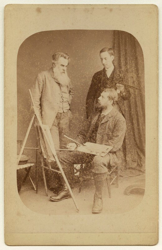 Thomas woolner with two unknown men npg x5139