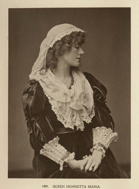 Ellen terry as queen henrietta maria in 'charles i' npg ax131316