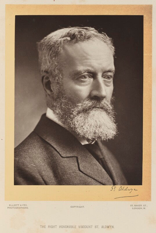 Michael edward hicks beach, 1st earl st aldwyn npg ax16075