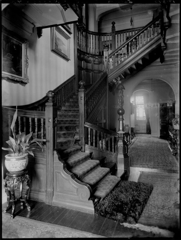 'lady cornwall's hall and staircase' npg x154362