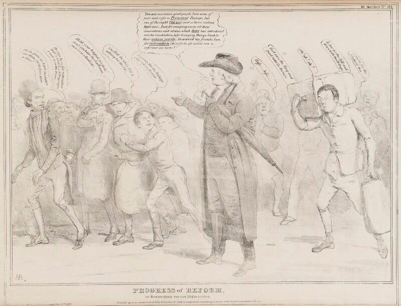 Progress of reform, or restoration versus reformation (john murphy) npg d41099