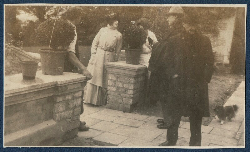 Lady ottoline morrell; julian vinogradoff (née morrell); andré gide; simon bussy and an unknown man npg ax140874