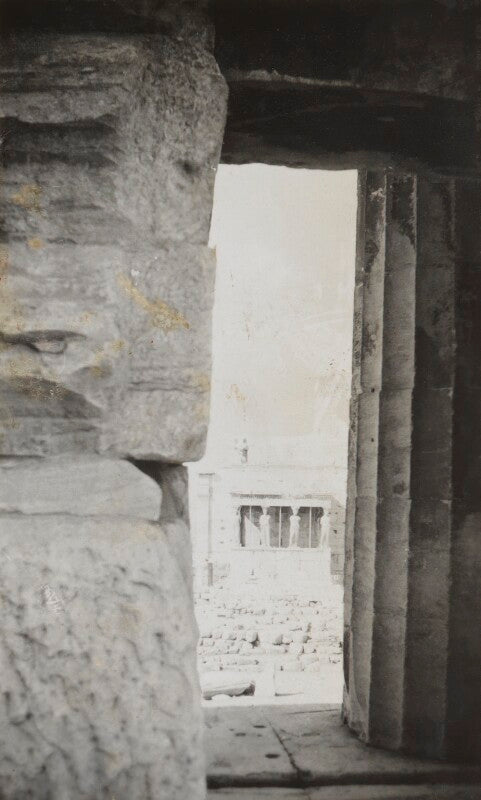 'erectheon seen thro' parthenon' npg ax183182