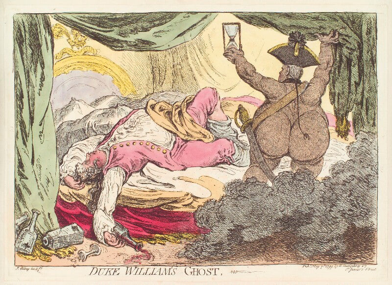 'duke william's ghost' (king george iv; william augustus, duke of cumberland) npg d13030