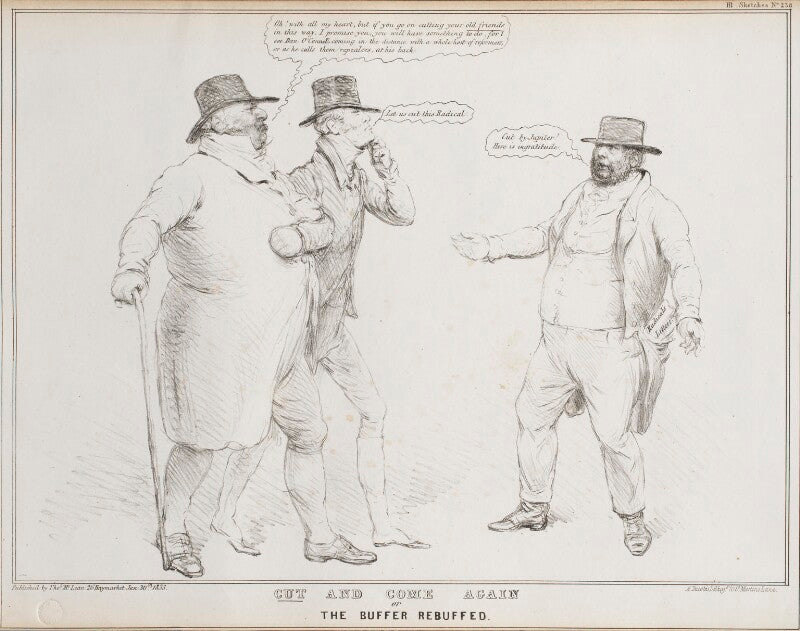 Cut and come again or the buffer rebuffed (john bull; charles grey, 2nd earl grey; leslie grove jones) npg d41173