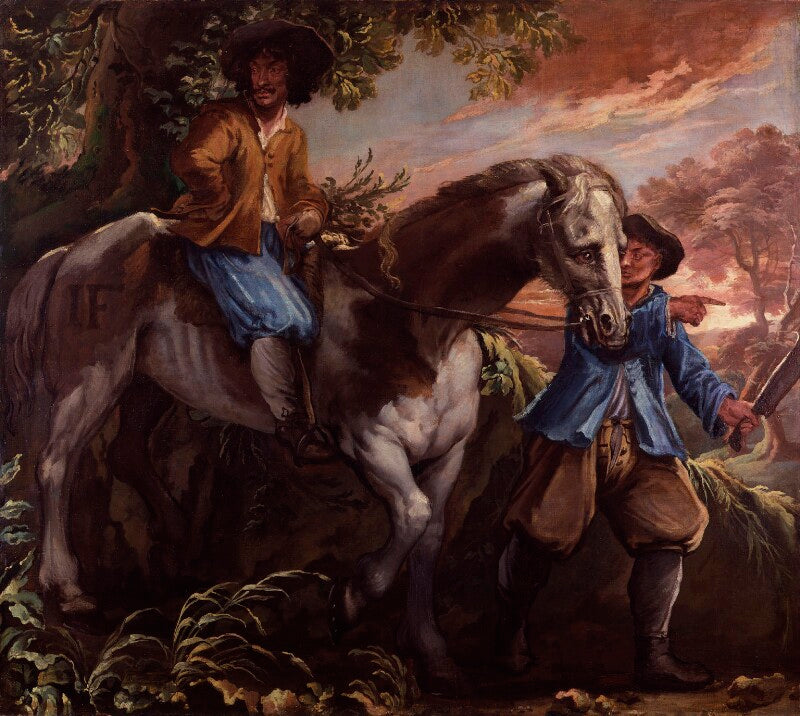 King charles ii on humphrey penderel's mill horse npg 5250