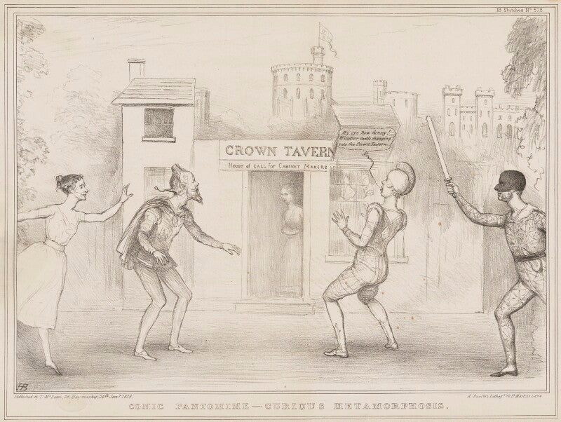 Comic pantomime curious metamorphosis npg d41506