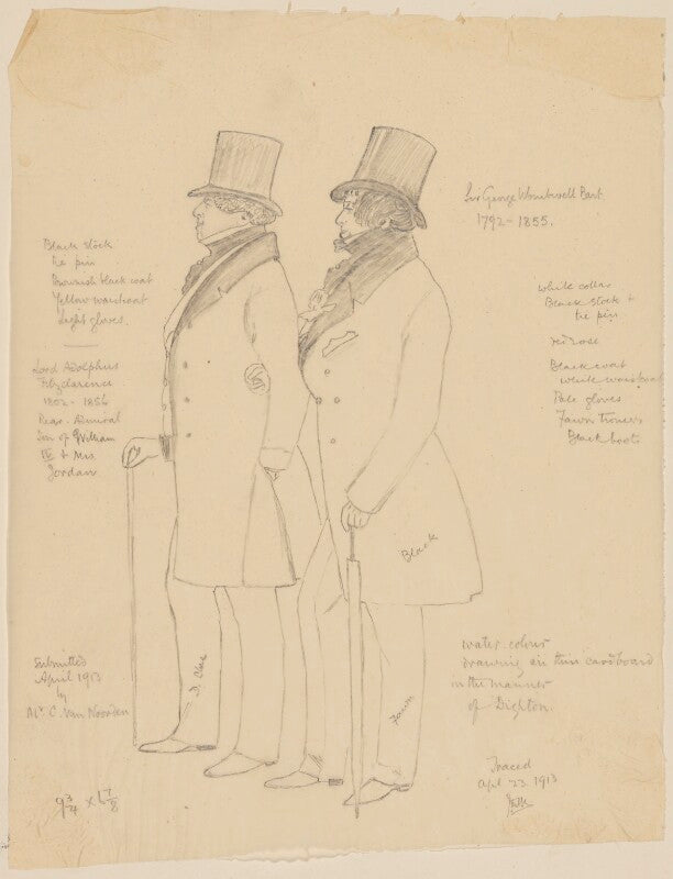 Lord adolphus fitzclarence; sir george wombwell, 3rd bt npg d21406