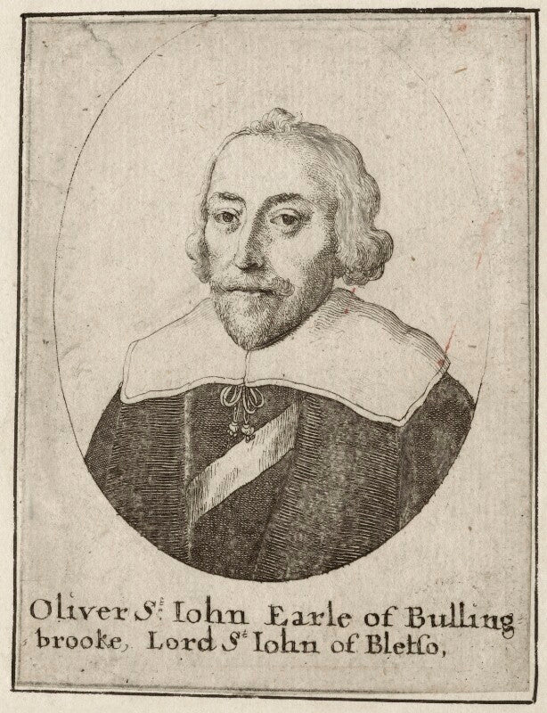 Oliver st john, 1st earl of bolingbroke npg d28229